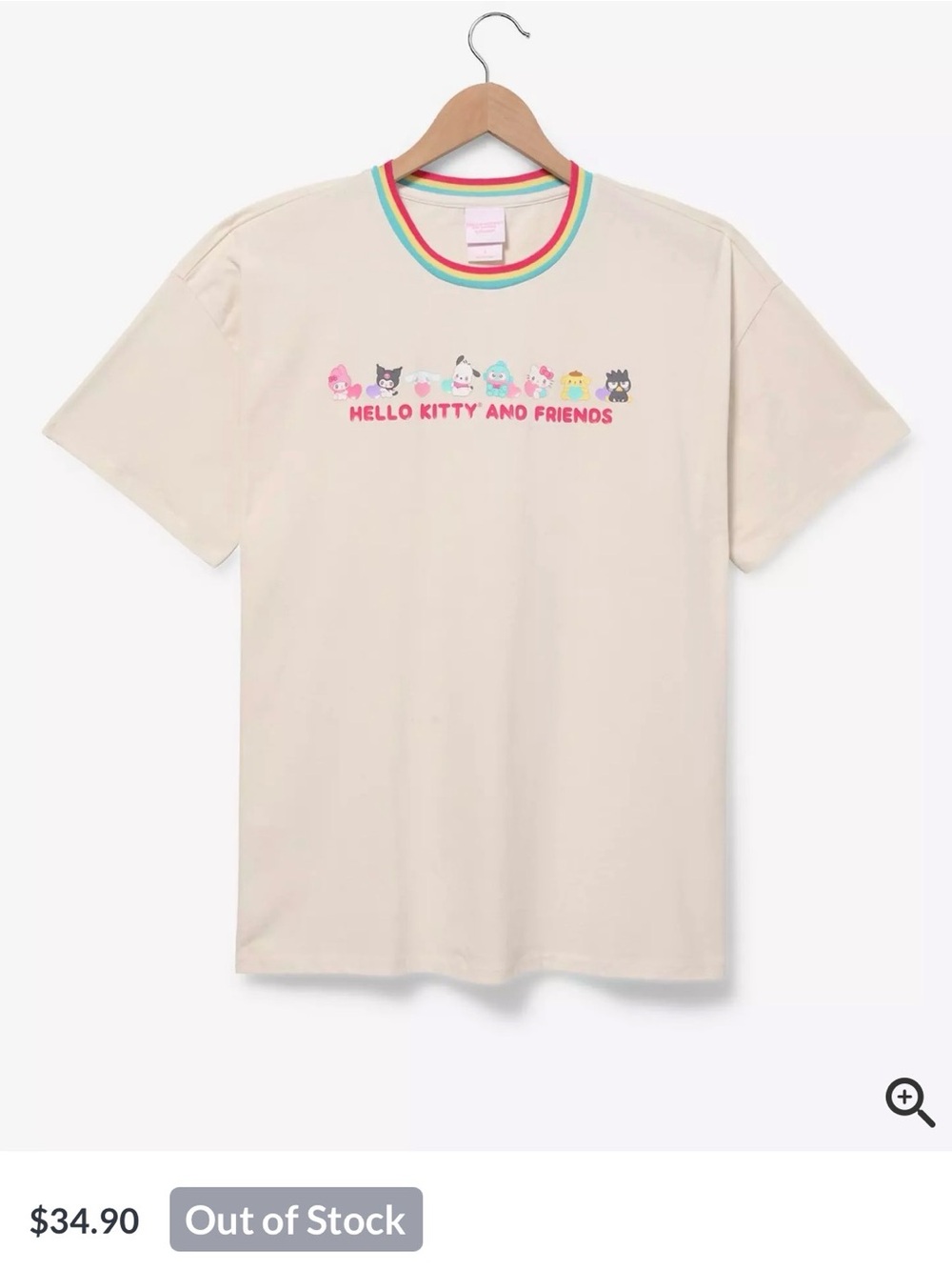 Sanrio Hello Kitty and Friends Emo Kyun Characters T-Shirt — Boxlunch large